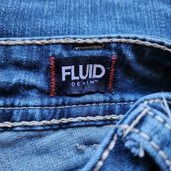 Silver Suki Mid Capri Jeans Womens W31 L22.5 Fluid Denim Medium Wash Stretch - Picture 10 of 13